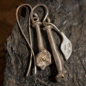 Ohrringe "Hanging Flowers" in Silber und Gold