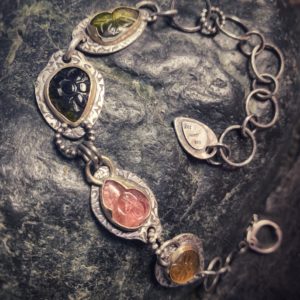 Turmalin-Armband "Four Flowers"