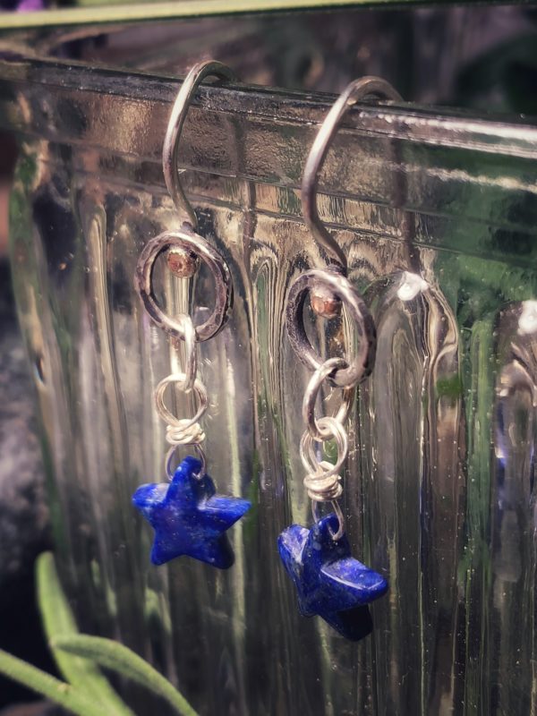 Ohrringe "Lapis Star" – Bild 4