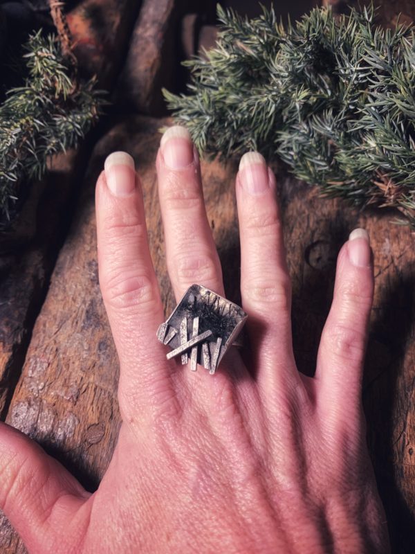 Ring "Needles" Gr. 60 – Bild 6