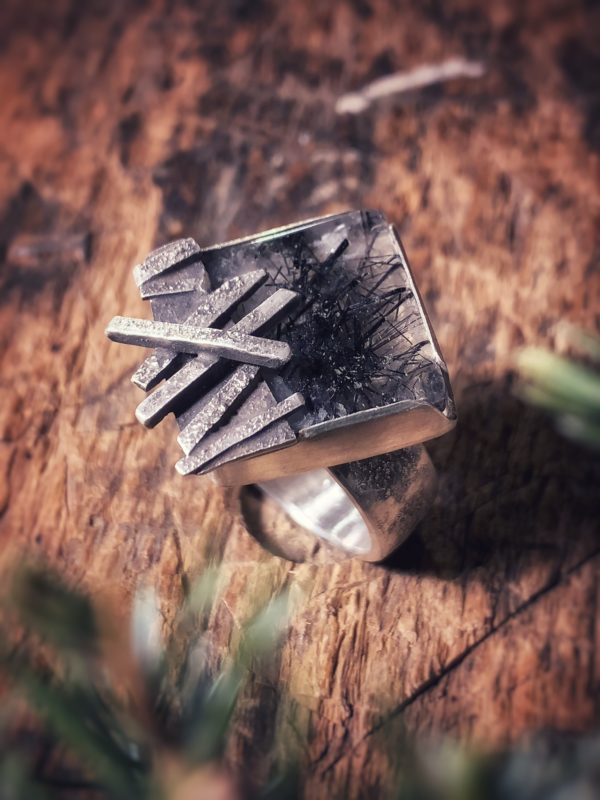 Ring "Needles" Gr. 60 – Bild 2