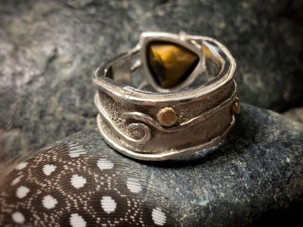 Ring "Eye of the Tiger" Gr. 59-60 – Bild 5