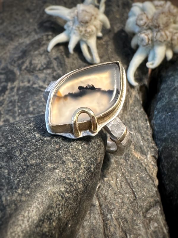 Ring "Spur im Schnee" Gr. 52+ – Bild 2