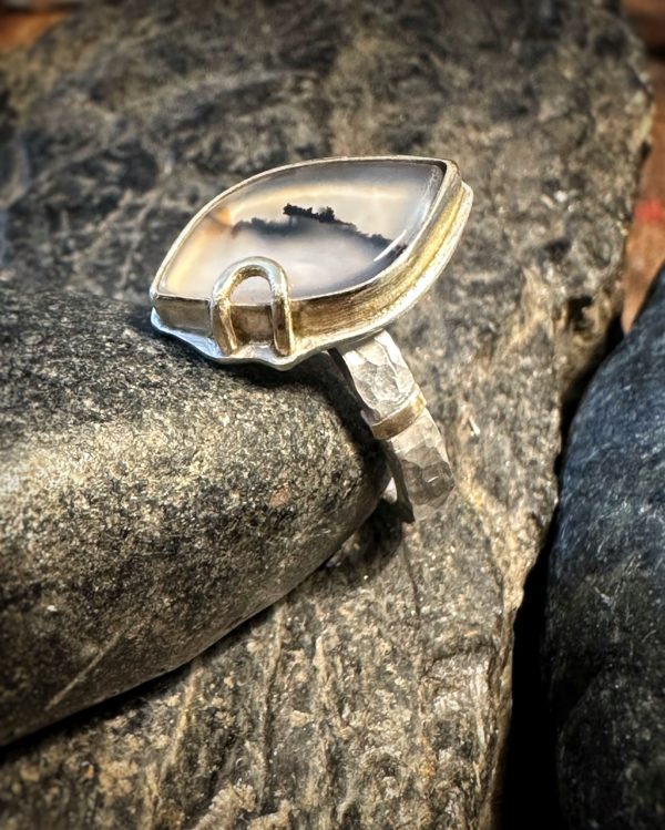 Ring "Spur im Schnee" Gr. 52+ – Bild 3