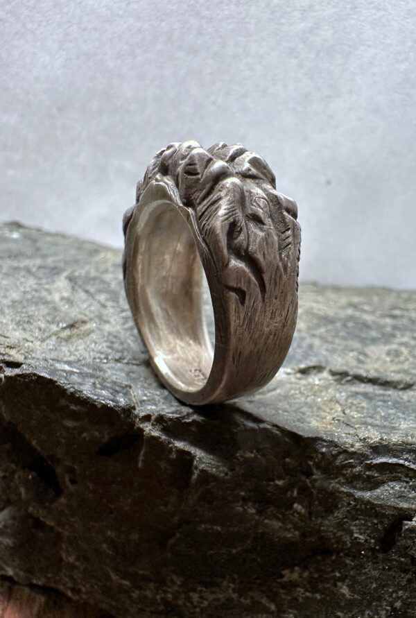Ring "Berg und Tal" Gr. 53,5 bis Gr. 55,5 – Bild 4