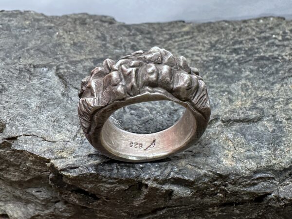 Ring "Berg und Tal" Gr. 53,5 bis Gr. 55,5 – Bild 9