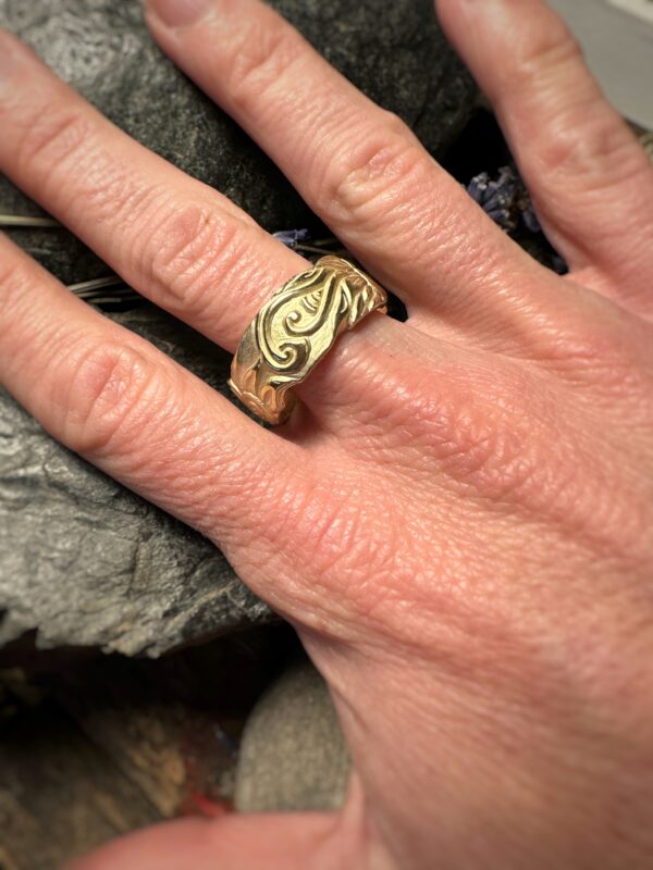 Ring "Golden Birdy" Gr. 58-60 – Bild 7