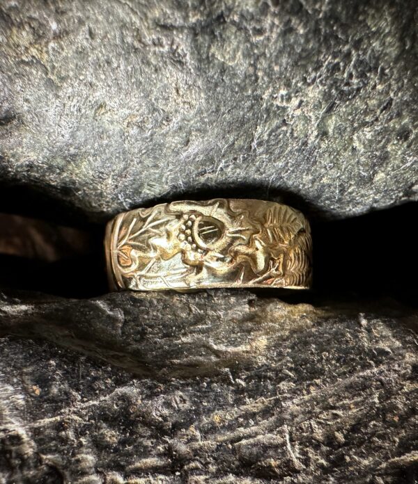 Ring "Golden Leaves" Gr. 53-55 – Bild 5