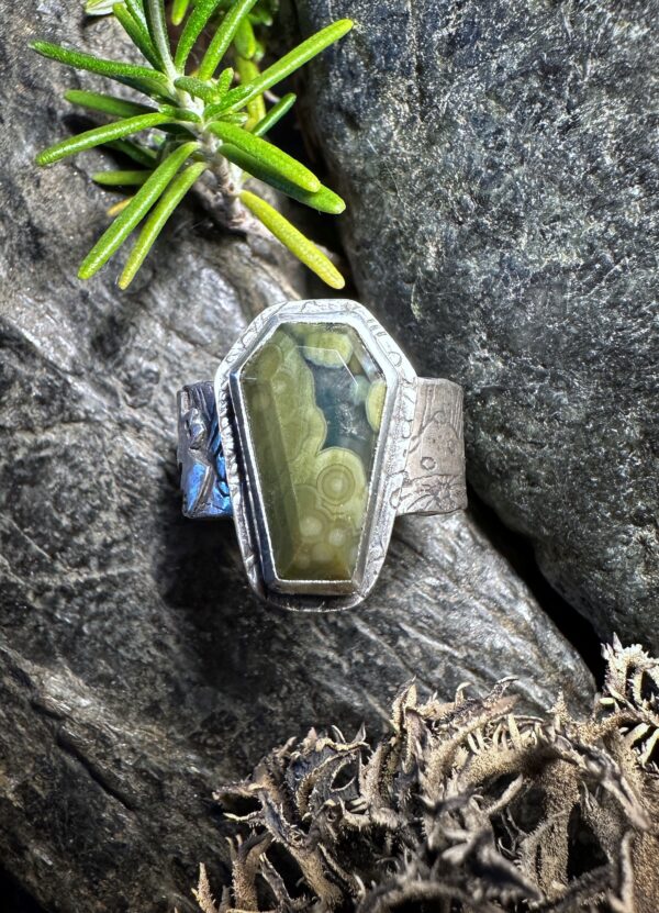Ring "Memento  Mori" Gr. 58-59 – Bild 5