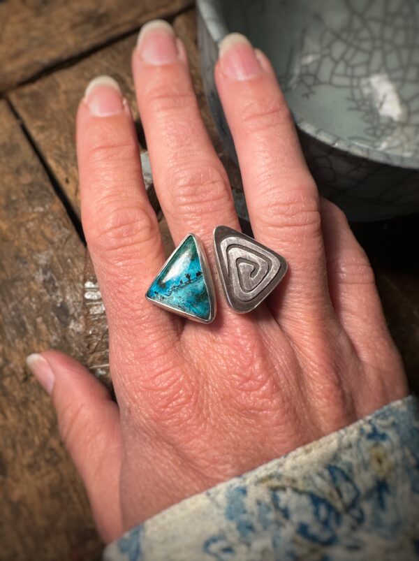 Ring "Lebenslinien" Gr. 61-62 – Bild 5