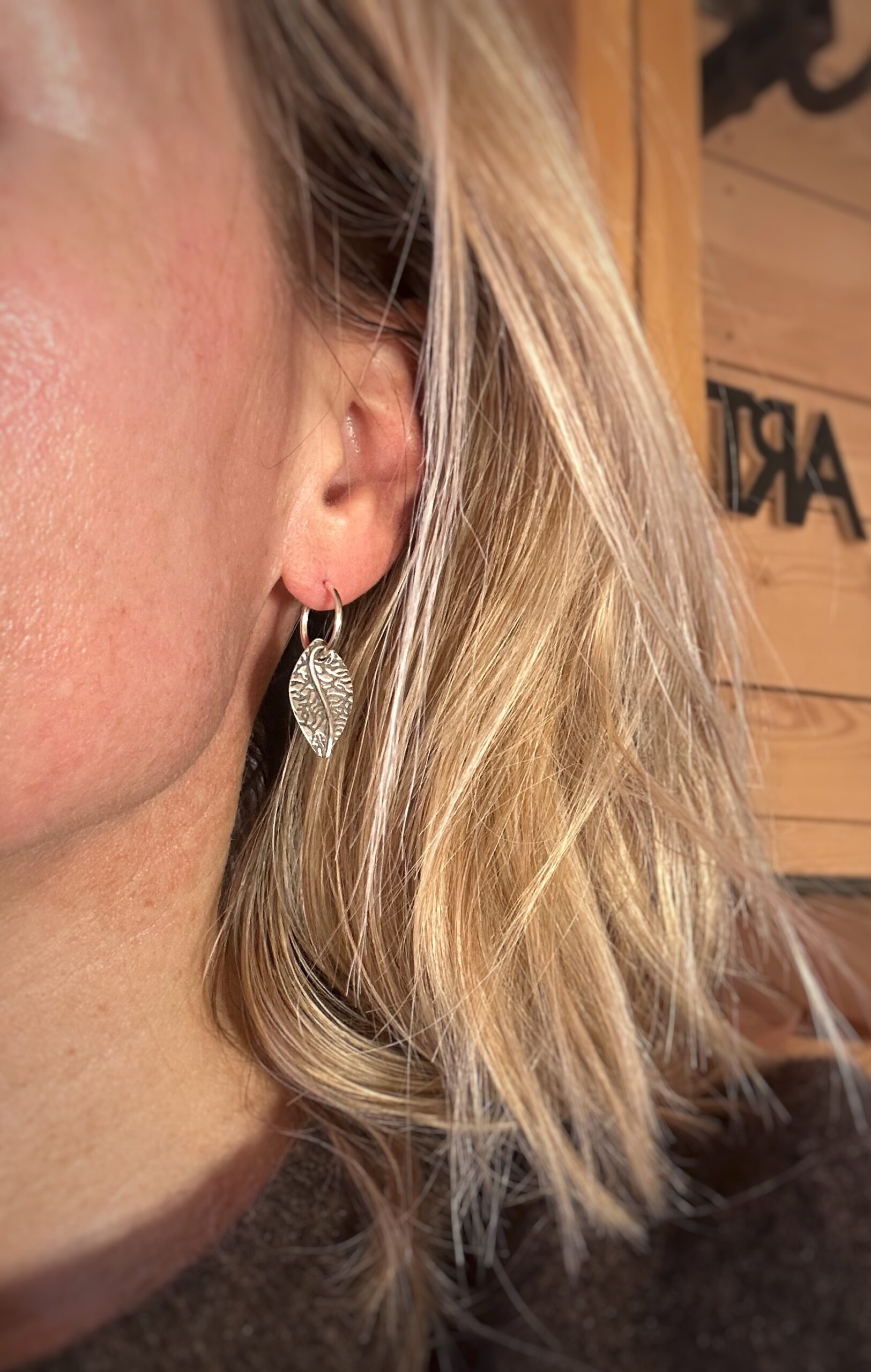 Ohrringe "Herbstblatt" – Bild 6