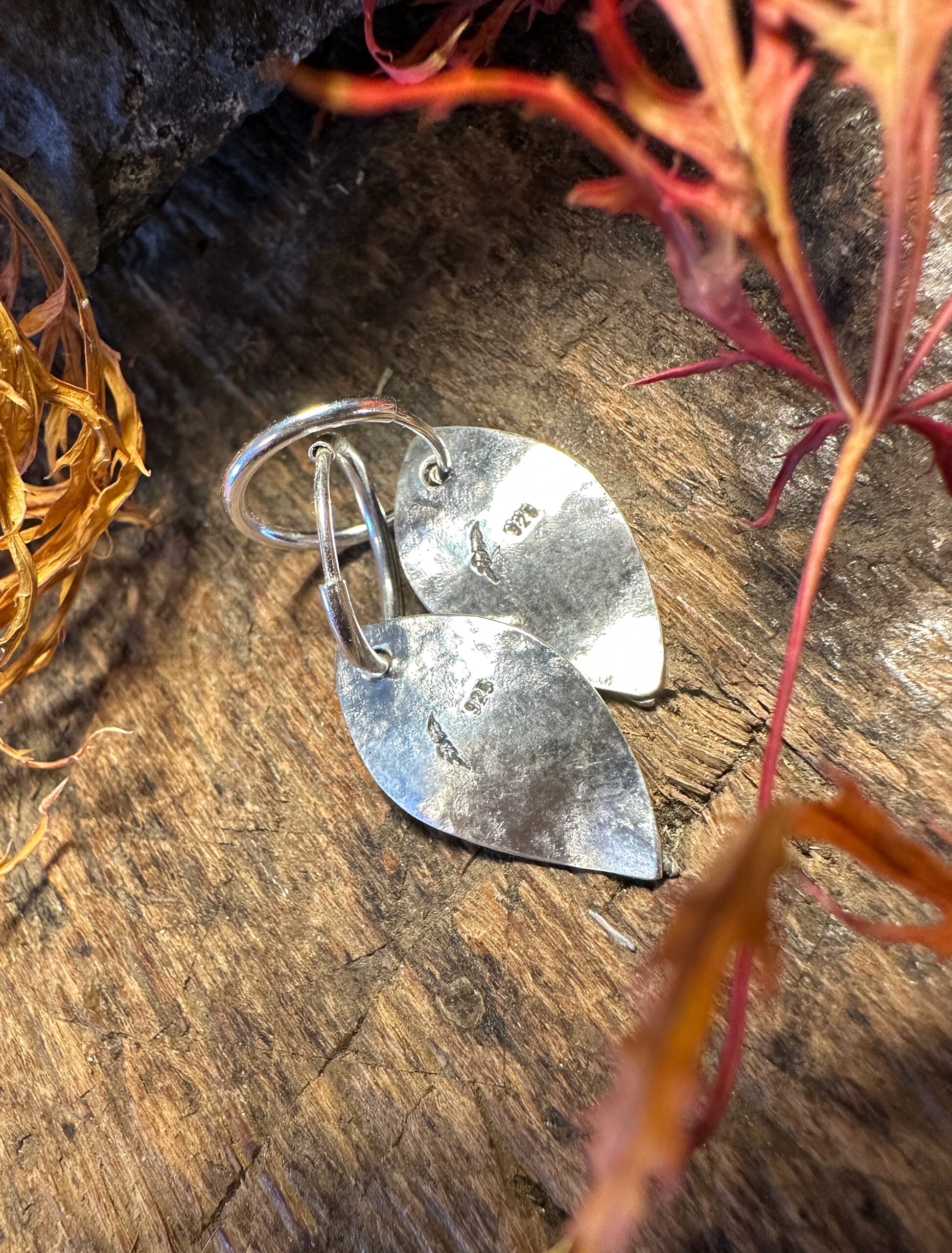 Ohrringe "Herbstblatt" – Bild 3