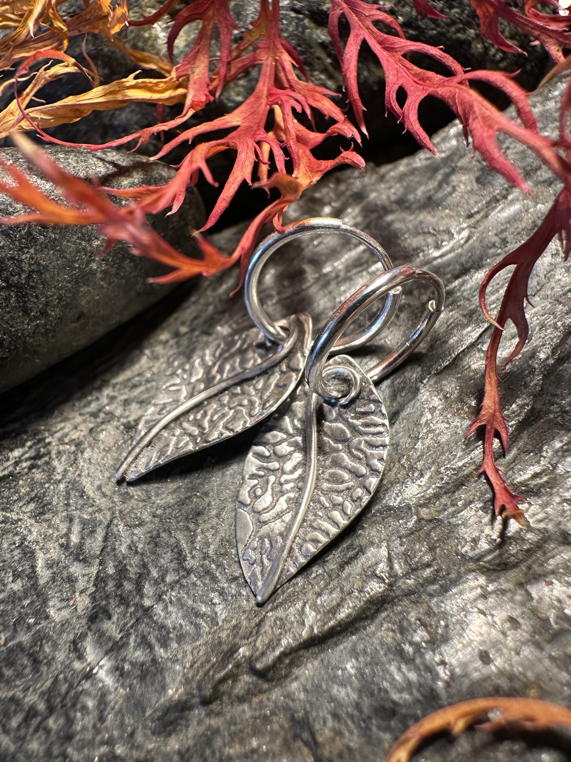 Ohrringe "Herbstblatt" – Bild 5