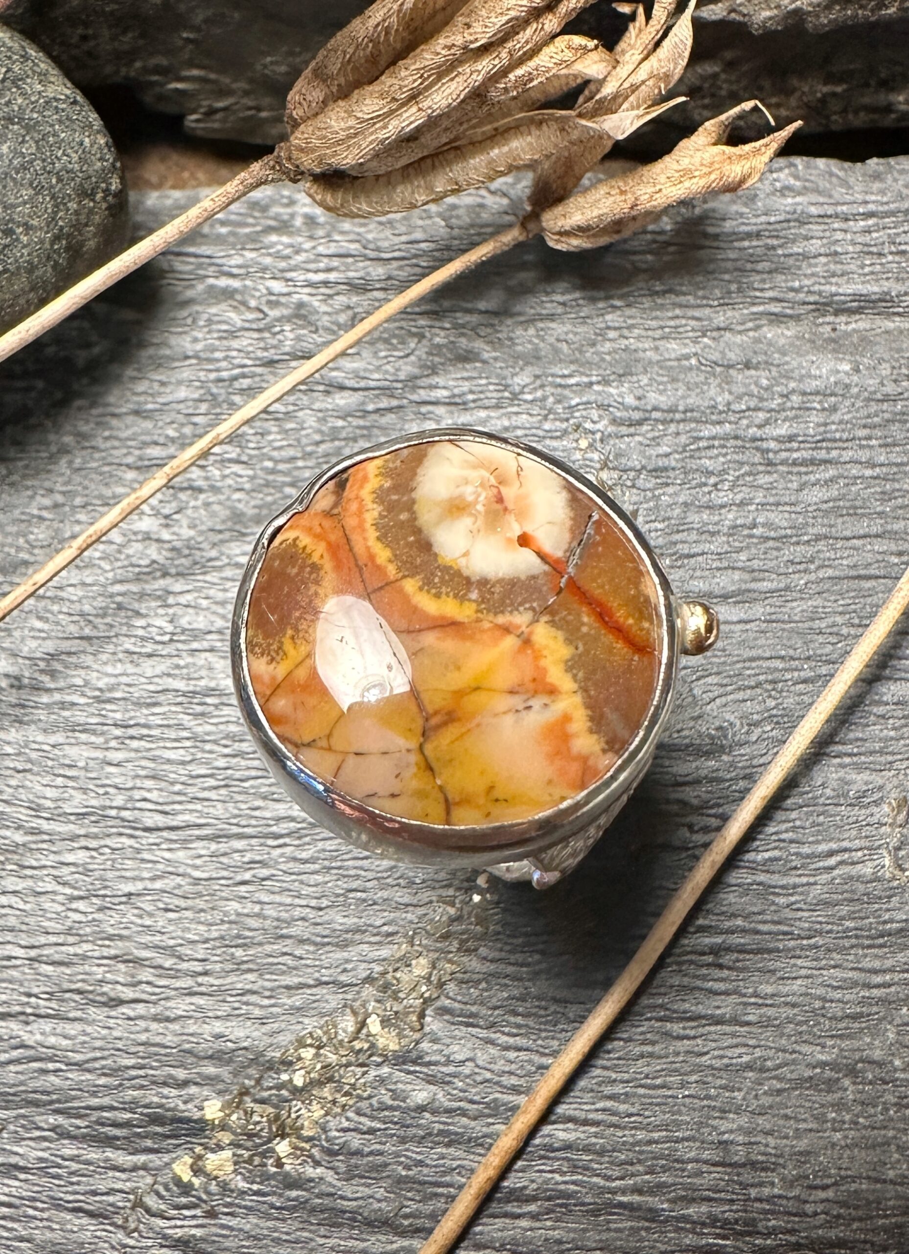 Ring "Erdverbunden" Gr. 61-62 – Bild 3