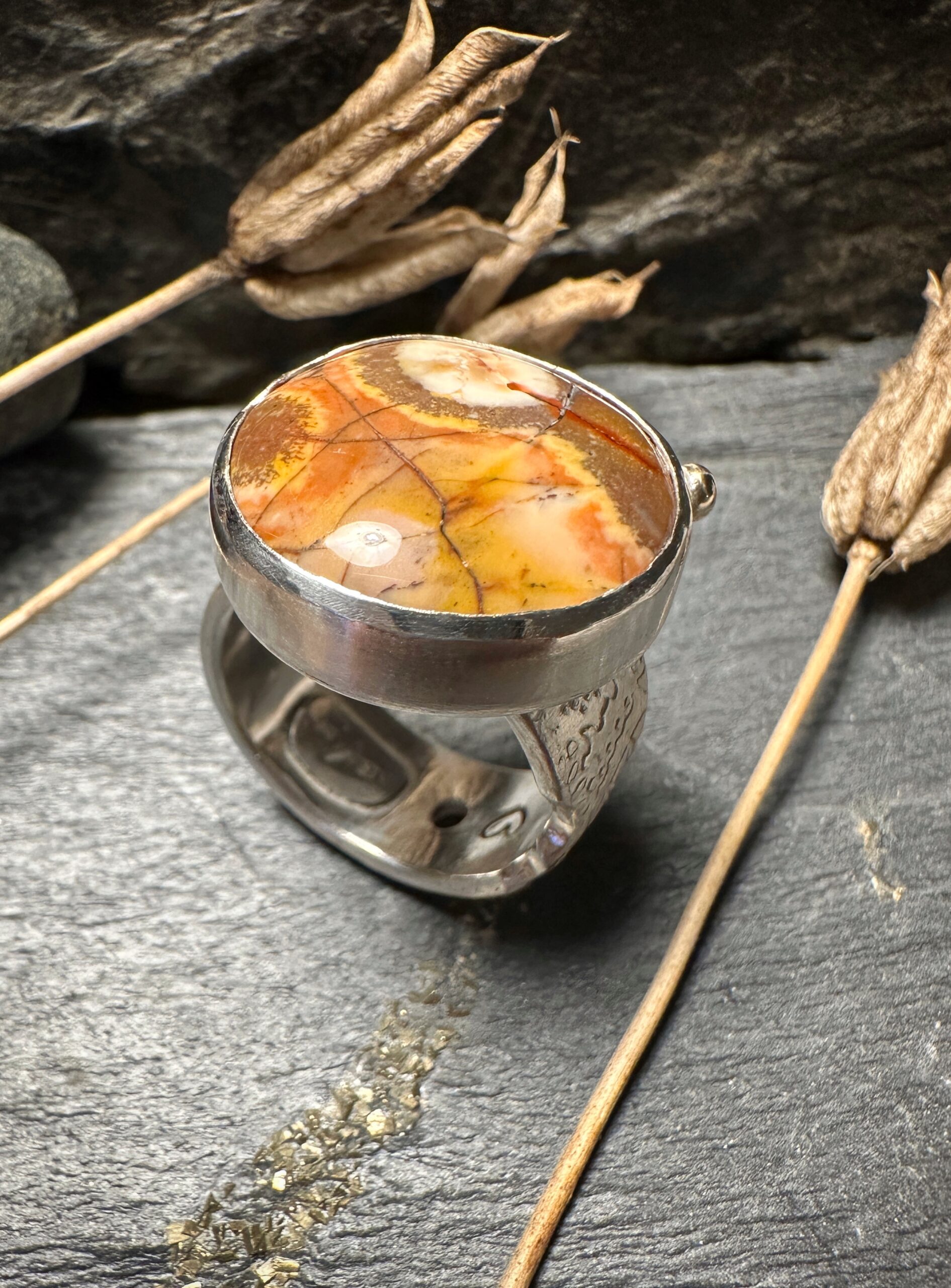 Ring "Erdverbunden" Gr. 61-62 – Bild 4