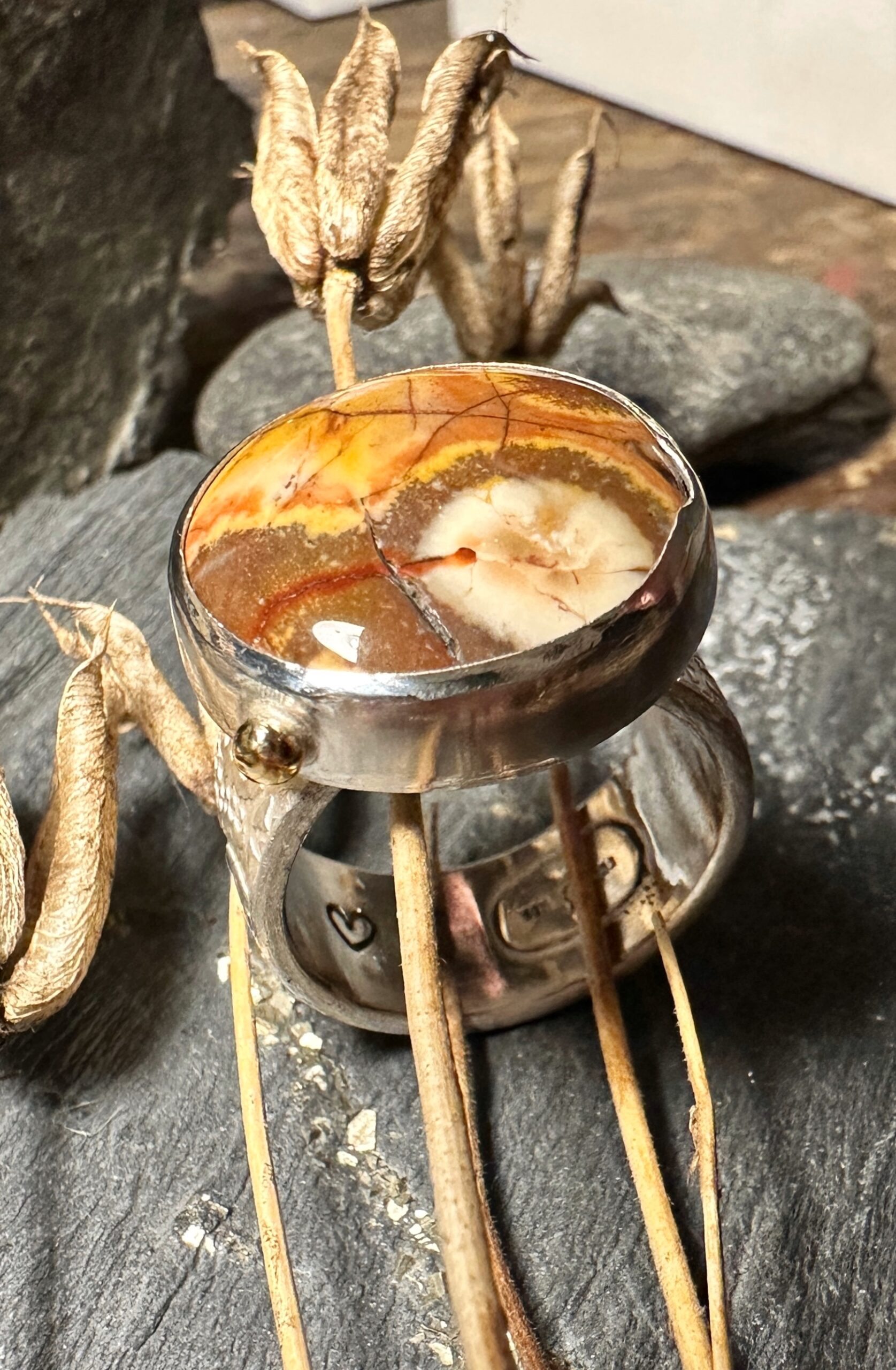 Ring "Erdverbunden" Gr. 61-62 – Bild 2