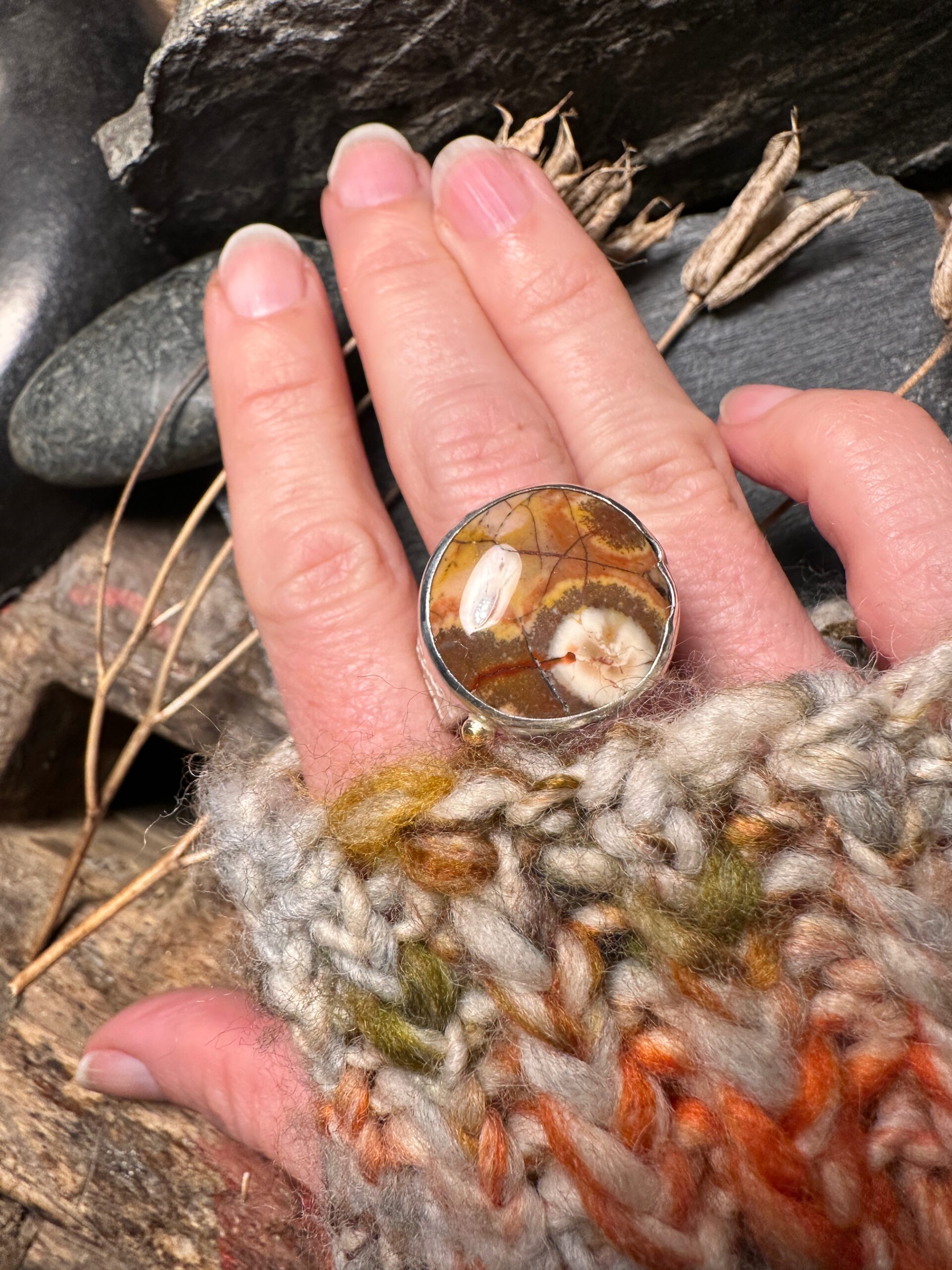 Ring "Erdverbunden" Gr. 61-62 – Bild 6