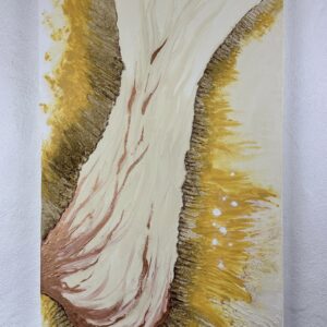 Handgemaltes, energievolles Unikat für die Wand in Mixed Media Technik auf Leinwand